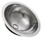 Nantucket Sinks 16.875 Inch Hand Hammered Stainless Steel Round Undermount Bathroom Sink With Overflow RLS-OF - alternate 5